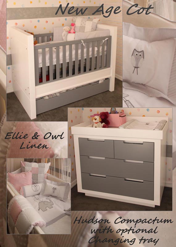 New Age cot with Hudson compactum